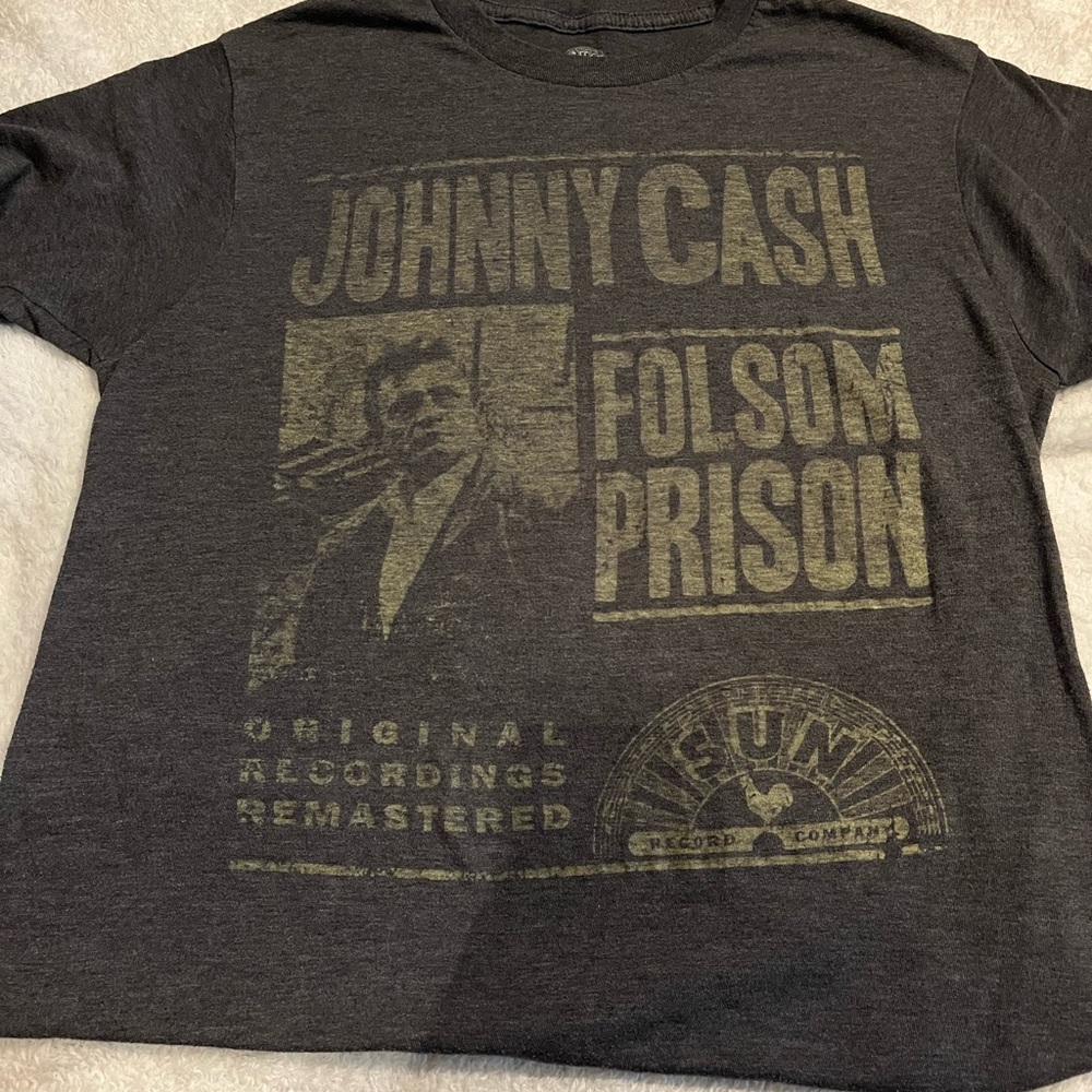 Johnny Cash Folsom Prison Graphic T-Shirt - Black Men’s/Women’s size S
